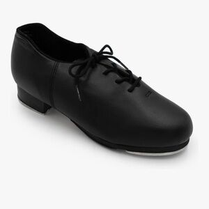 Capezio Women’s Cadence Leather Oxford Black Tap Shoes Size 8